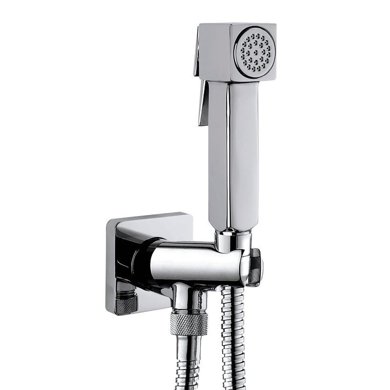 bossini doccino wc  cube ottone Ø 1/2 argento cromato