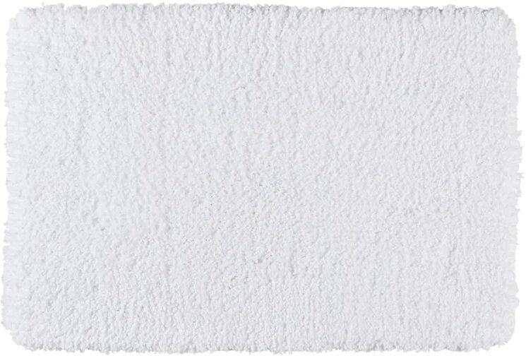 wenko tappeto bagno rettangolare belize in poliestere bianco 60 x 90 cm