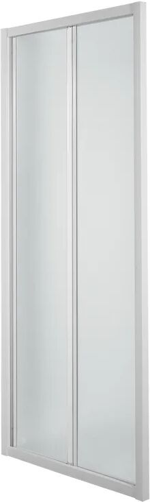 leroy merlin porta doccia pieghevole plumin2.0  70 cm, h 185 cm in vetro, spessore 4 mm satinato bianco