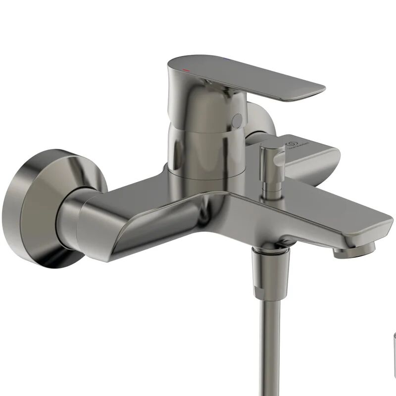 ideal standard rubinetto per vasca concept air argento spazzolato