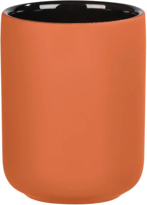 wenko bicchiere porta spazzolini avellino  l 7.5 x h 9.5 in ceramica terracotta