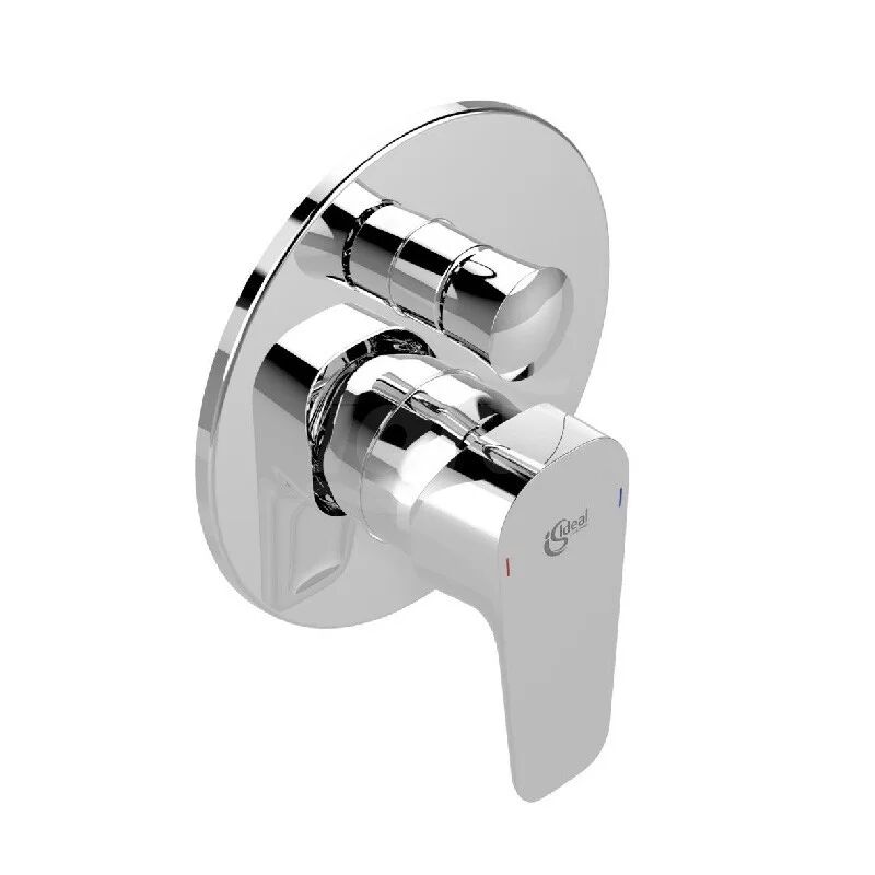 ideal standard ceraplan iii miscelatore rubinetto monocomando ad incasso per vasca/doccia, con deviatore, cromo a6383aa