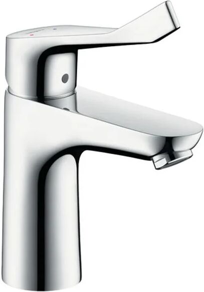 hansgrohe focus care 100 miscelatore per lavabo prm con maniglia extra lunga, comfortzone 100, cromo (31911000)