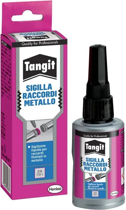 leroy merlin tangit sigillaraccordi metallo, sigillante anaerobico, sostituisce canapa e ptfe, ideale per sigillare filettature lasche e condutture di gas (approva