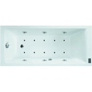 SANYCCES Vasca idromassaggio rettangolare Galaxy Confort,bianco ,170, 75 cm, 16 bocchette,