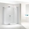 Leroy Merlin Box doccia quadrante scorrevole Namara 100 x 80 cm, H 195 cm in vetro, spessore 8 mm trasparente cromato