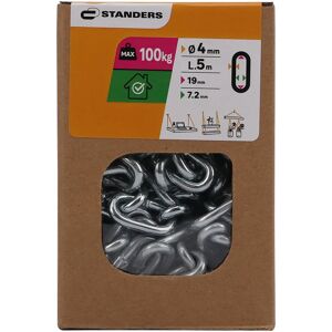 STANDERS Catena  in acciaio, dimensione maglia ø4xL17mm, L 5 m