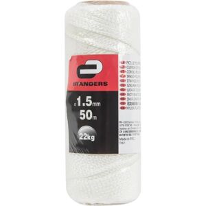 STANDERS Corda in nylon  L 50 m x Ø 1.5 mm bianco