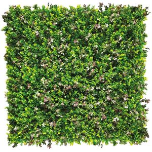 TENAX Siepe artificiale Berberis Divy 3D in polietilene, verde e rosso H 0.5 m x L 0.5 m