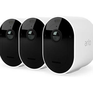 Arlo Telecamera di videosorveglianza connessa  Pro4 XL Kit 3 cam, 2K, HDR, Wi-Fi, per interno e esterno