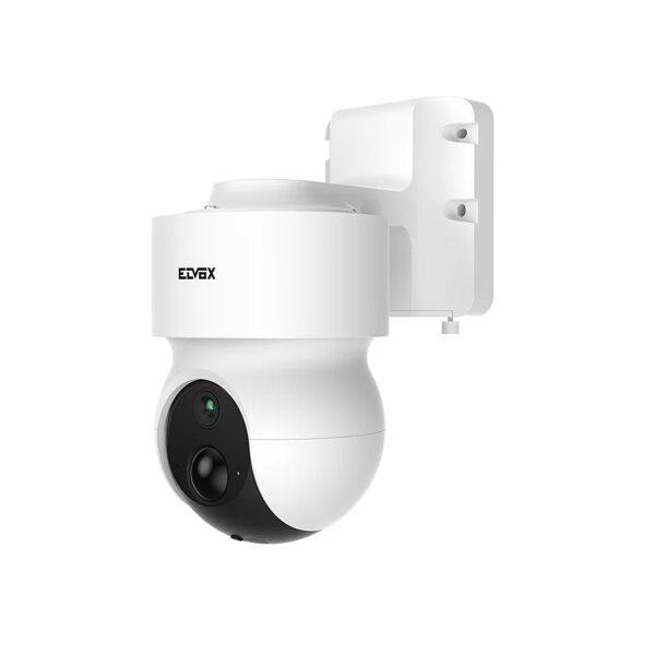 elvox vimar telecamera di videosorveglianza connessa  a batteria 1080p 130°, per interno e esterno, motorizzata