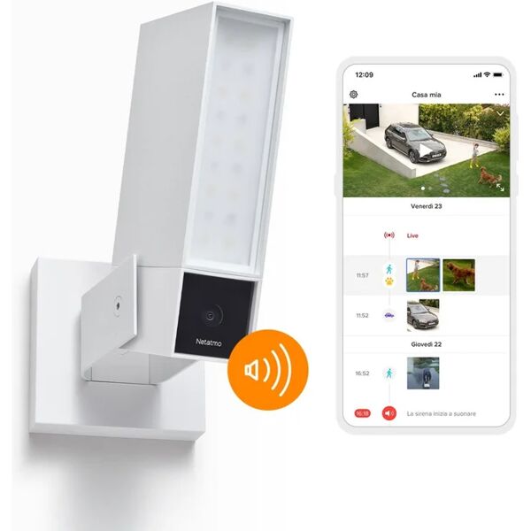 netatmo telecamera di videosorveglianza connessa , per esterno