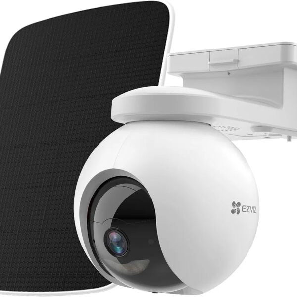 ezviz telecamera di videosorveglianza connessa  eb8 + pannello solare, per esterno, motorizzata