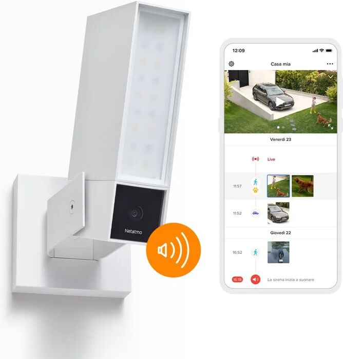 netatmo telecamera di videosorveglianza connessa , per esterno