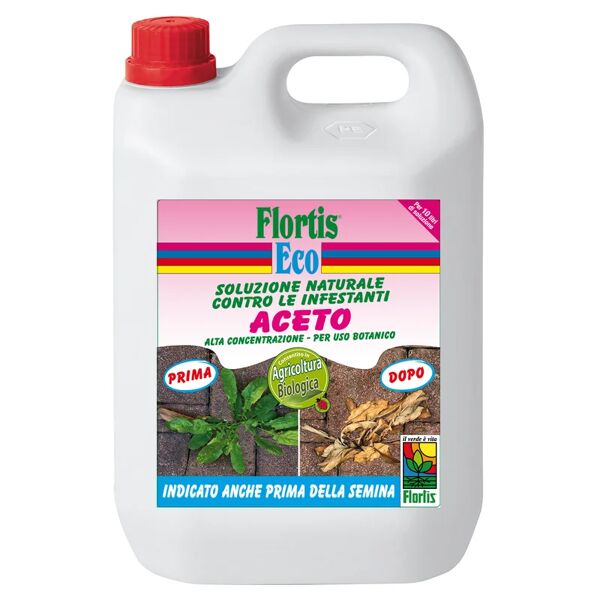 flortis diserbante selettivo  aceto concentrato liquido, 5 lt