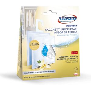 HENKEL Ricarica sali assorbiumidità  Ariasana Minifresh profumo di vaniglia 2 x 50 g