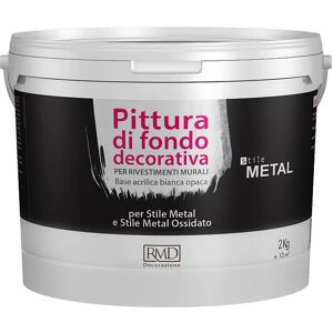 Rm Fondo/primer per effetto decorativo  Stile metal Fondo 2 kg