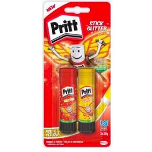 HENKEL 2050206 Blister 2 stick colla Pritt glitter da 20 gr - 2050206