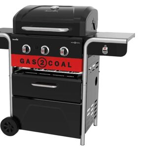 CHAR-BROIL Barbecue a gas  2 COAL 3 bruciatori con fornello laterale extra