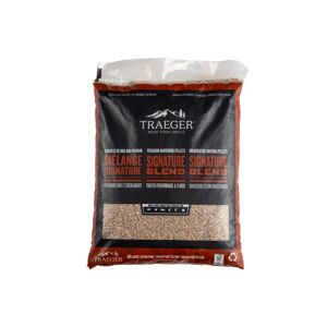 TRAEGER Pellet FSC - SIGNATURE BLEND PELLETS BAG 9 kg in acero