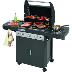 Campingaz Barbecue a gas LS DARK 3 grill e plancha 3 bruciatori