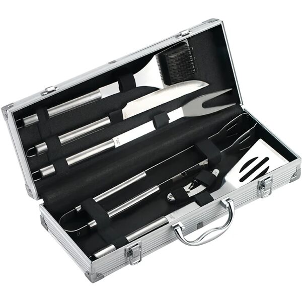 ompagrill kit utensili  set bbq in inox