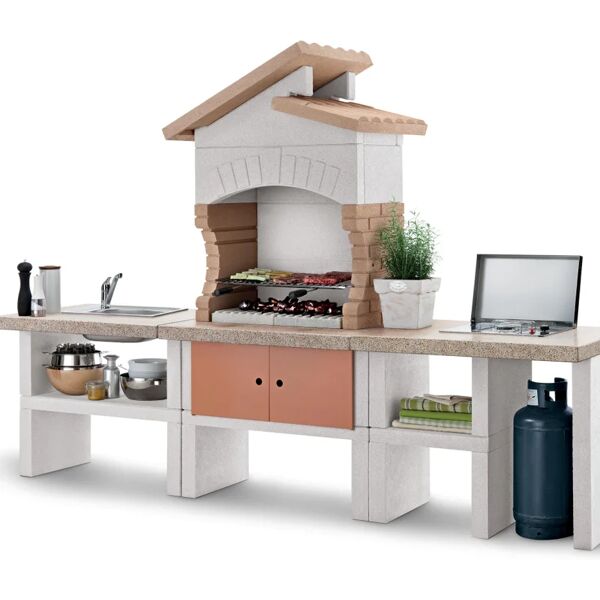 easy garden by palazzetti barbecue fisso a legna e carbonella cordoba