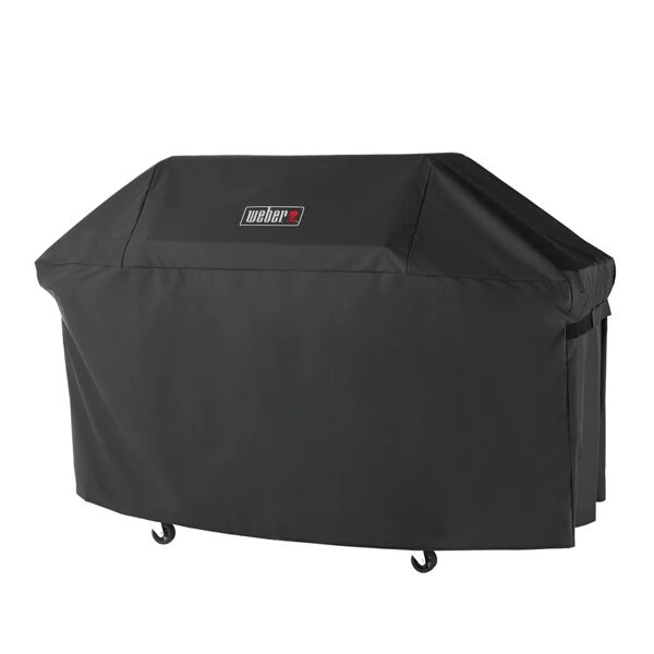 weber copertura protettiva per barbecue in poliestere  custodia premium genesis ii 4 bruciatori l 65 x p 179 x h 110 cm