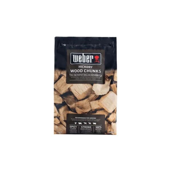 weber grandi pezzi di legna per affumicatura hickory