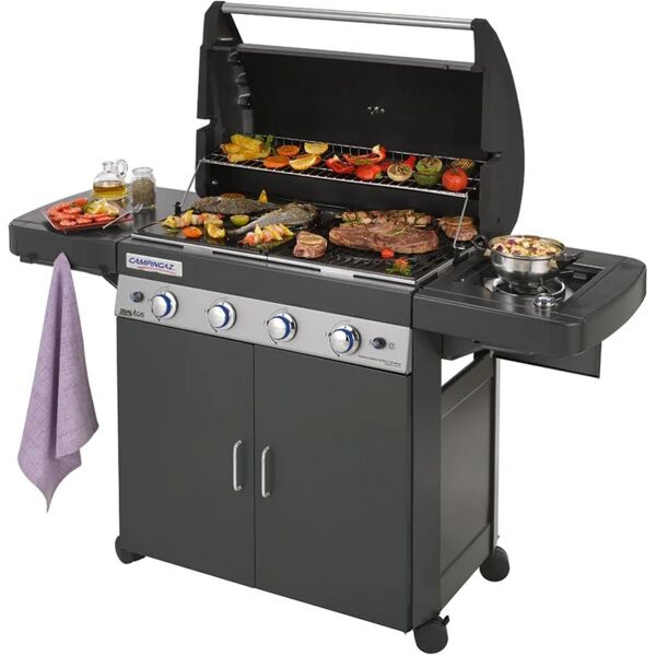 campingaz barbecue a gas '4 series ls plus dark dg' kw 12,8 + kw 2,3