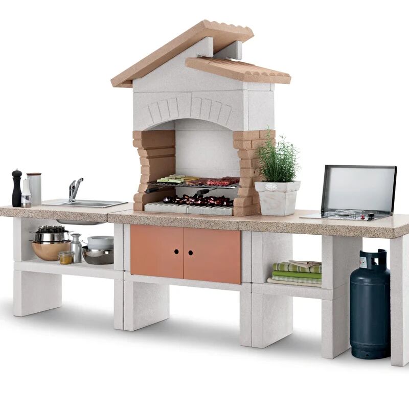 easy garden by palazzetti barbecue fisso a legna e carbonella cordoba