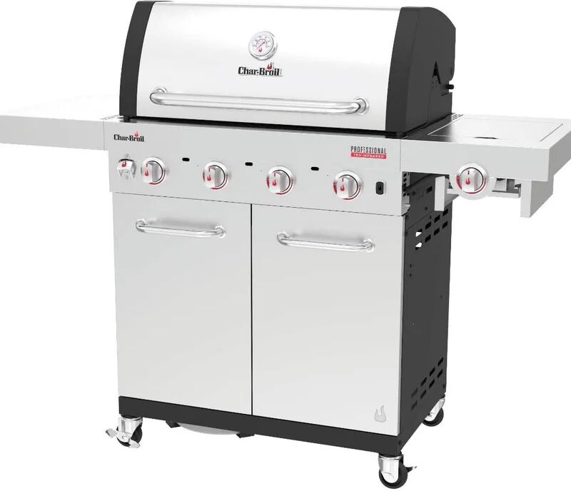 char-broil barbecue a gas  professional pro s 4 5 bruciatori con fornello laterale extra