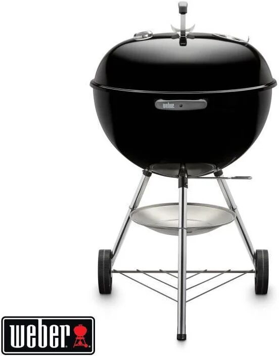 weber - barbecue a carbonella - bollitore classico - 10 coperti - 57 cm - nero