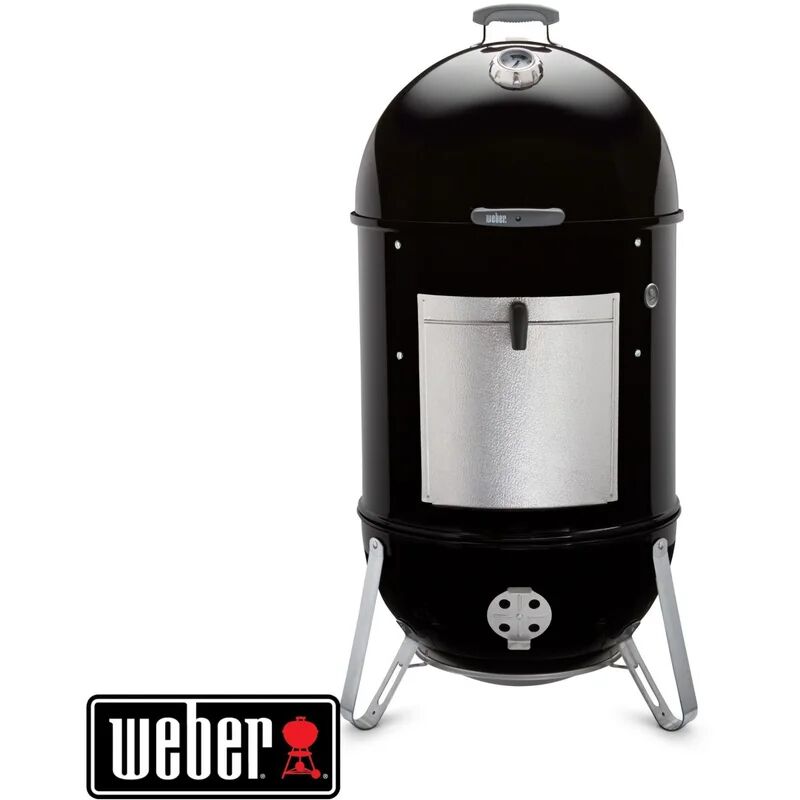 weber affumicatore barbecue a carbone a legna  smokey mountain cooker 57 cm bbq