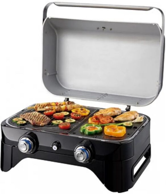 campingaz attitude 2100 lx barbecue a gas da giardino bbq da esterno da tavolo 5 kw colore grigio