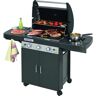 Campingaz Barbecue a gas LS DARK 3 grill e plancha 3 bruciatori