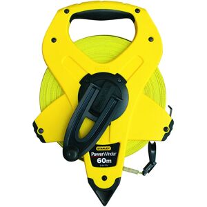 Stanley Nastro metrico  Powerwinder fibra di vetro 60 m x 13 mm