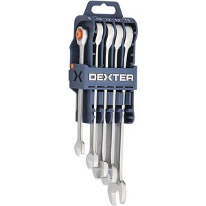 DEXTER Set di chiavi a cricchetto  5 pezzi