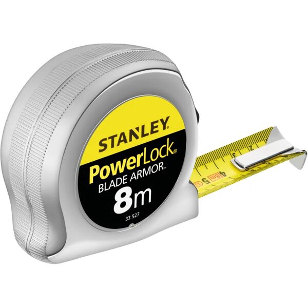 stanley flessometro pieghevole  powerlock blade armor acciaio 8 m x 25 mm