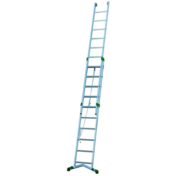 leroy merlin scala a sfilo super prima 2 rampe in alluminio 2 x 11 gradini per lavori fino a 6.6 m