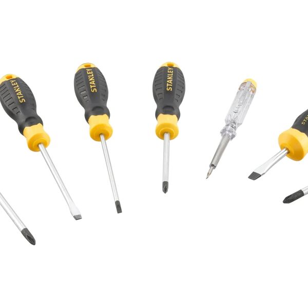 stanley set di avvitamento  set da 6 giraviti cushion grip 7 pezzi