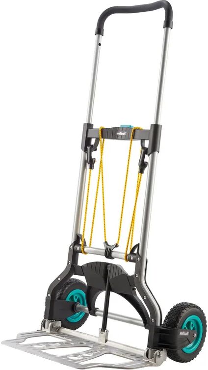 wolfcraft carrello pieghevole  ts850 offroad in acciaio portata 100 kg