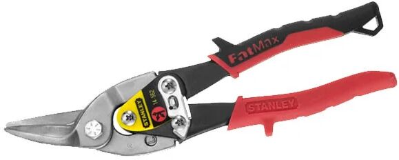 stanley cesoie fatmax a leva demoltiplicata per lamiera - mm.250 taglio sinistro colore rosso (2-14-562)