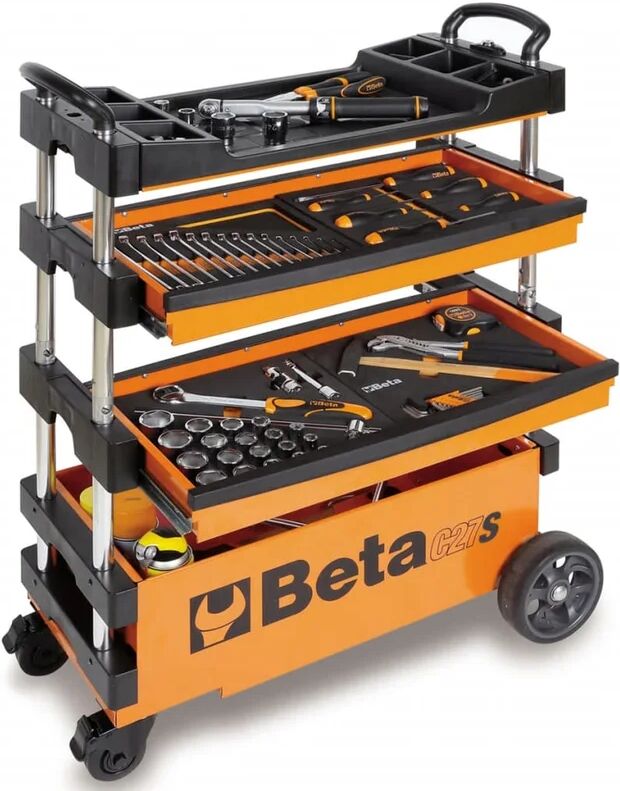 beta tools carrello portautensili pieghevole c27s-oacciaio 027000201