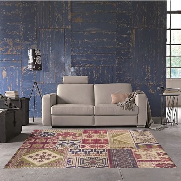 leroy merlin tappeto modern kilim in acrilico multicolor, 133x190 cm