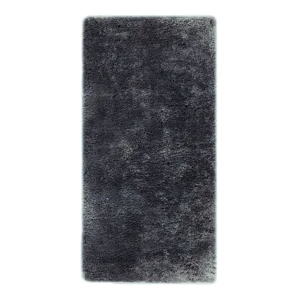 leroy merlin tappeto shaggy coccole antiscivolo argento, 120x170 cm