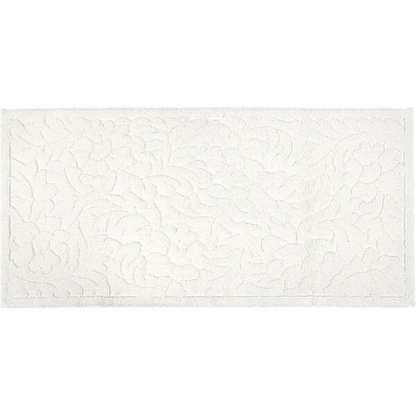 leroy merlin tappeto bagno rettangolare dea in cotone bianco 110 x 55 cm