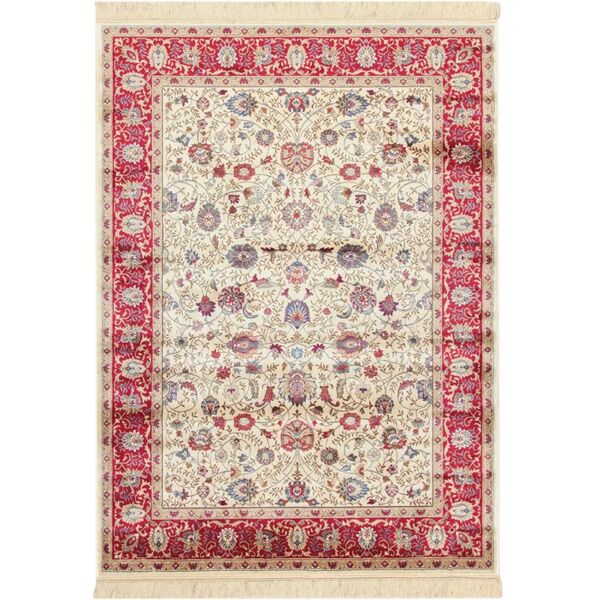 leroy merlin tappeto bizantine ivory in viscosa multicolor, 140x190 cm