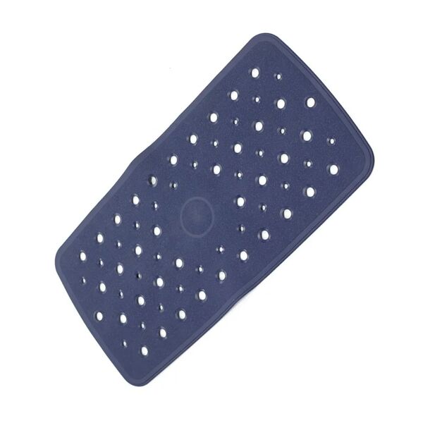 leroy merlin tappeto antiscivolo rettangolare normal in gomma blu 71 x 36 cm
