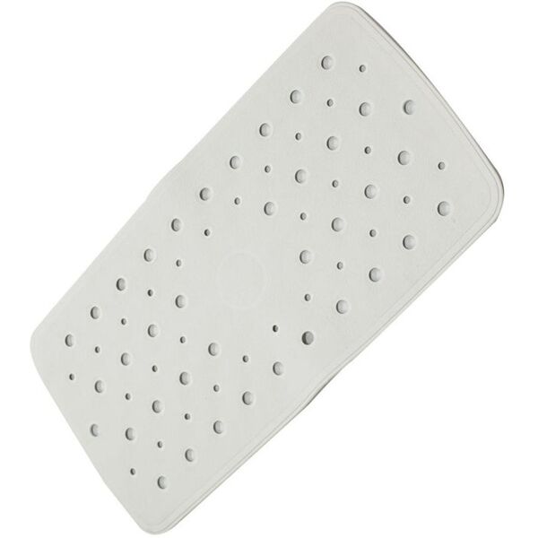 leroy merlin tappeto antiscivolo rettangolare normal in gomma bianco 71 x 36 cm